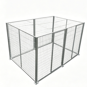 Cage <span class=keywords><strong>pour</strong></span> <span class=keywords><strong>chien</strong></span> multifonctionnelle en métal grillagé, grande <span class=keywords><strong>enclos</strong></span> <span class=keywords><strong>pour</strong></span> <span class=keywords><strong>chien</strong></span>, clôture en fil métallique <span class=keywords><strong>pour</strong></span> intérieur et extérieur - Product Image 6
