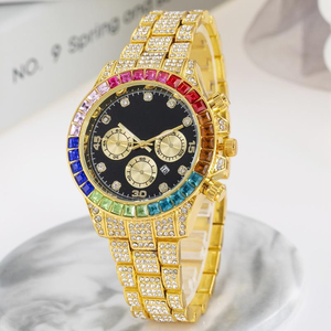 Moda de lujo Iced Out Bling Dial Watch Band <span class=keywords><strong>Reloj</strong></span> elegante a granel <span class=keywords><strong>Comprar</strong></span> al por mayor para hombres Mujeres <span class=keywords><strong>Reloj</strong></span> <span class=keywords><strong>inteligente</strong></span> - Product Image 6