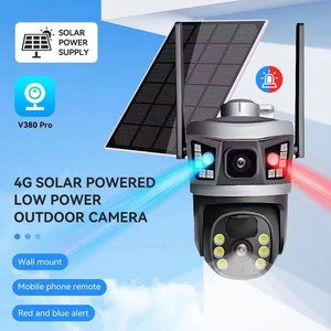 Cámara Solar V380 Pro 4G con Vista Dual, 3 Lentes con Conexión, Zoom 10x, Seguridad para Exteriores con Intercomunicador de Voz y Alarma - Product Image 4