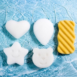 Éponge de bain ovale Zenidoo en Konjac pour le lavage du visage et le gommage des enfants - Product Image 3