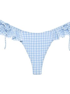 <span class=keywords><strong>Maillot</strong></span> <span class=keywords><strong>de</strong></span> <span class=keywords><strong>bain</strong></span> deux <span class=keywords><strong>pièces</strong></span> sexy pour femme, personnalisé, à carreaux vichy, col licou, plissé, avec string en V, à volants, extensible et respirant - Product Image 4