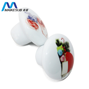 Round <strong>Ceramic</strong> <strong>Drawer</strong> <strong>Knob</strong> for Sublimation for Home Decor - Product Image 5