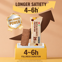 Haver-Cranberry-Aardbei Proteïne Repen Groothandel Dieetvoeding Proteïne Repen Fabriek Vegan Maaltijdvervanger 30g