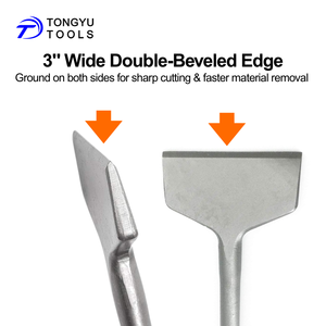 Đầu đục khí nén rộng 3 inch, dụng cụ loại bỏ vữa, bê tông, gạch bằng khí nén - cán 0.401 inch, dụng cụ cạo sàn & gỉ sét - Product Image 5