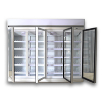 Refrigerador comercial Supermercado Pantalla vertical Vitrina Congelador Refrigerador