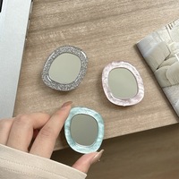 Support de téléphone rétractable en acrylique miroir, créatif, style coréen, support de bureau adhésif télescopique, accessoires de téléphone coréens