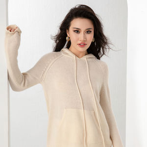 สเวตเตอร์ถักมีฮู้ดโอเวอร์ไซส์สำหรับผู้ชายและผู้หญิง - Product Image 4