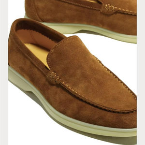 Mocassins confortables en <span class=keywords><strong>daim</strong></span> de vache pour hommes 2026 – Luxe, mode, légers, semelle extérieure en caoutchouc, chaussures plates décontractées pour l'extérieur, type <span class=keywords><strong>bateau</strong></span> - Product Image 6