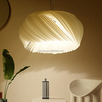 JYLIGHTING Nordic Creative Design PVC Lustre Suspension Wabi Sabi Salle à manger Restaurant Maison Projet Installation