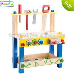 <span class=keywords><strong>Établi</strong></span> éducatif en bois pour enfants semblant jouer outil <span class=keywords><strong>jouets</strong></span> - Product Image 5