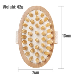 Cepillo de madera Natural para masaje corporal, masajeador corporal de mano con reducción de celulitis, cepillo de masaje corporal completo, el mejor Spa para masaje Cervical