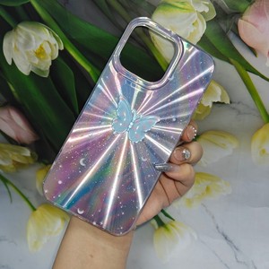 เคสโทรศัพท์ลายดาวเลเซอร์สีฟ้าอ่อนสำหรับ iPhone 6 7X15 16 17เคสป้องกันสำหรับ iPhone 17 PRO MAX เคสหรูหราไล่ระดับสี - Product Image 4