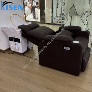 Lit de spa capillaire KISEN, table de massage sans plomberie, style japonais avec réservoir d'eau, pour lavage de cheveux, table électrique de luxe pour soins capillaires - Product Image 1