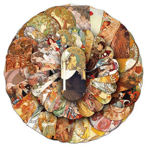 HOYO Lot de 500 autocollants, motifs Chat, Bonheur, Météo, <span class=keywords><strong>Coccinelle</strong></span>, Art Mucha, Style Pixel, Amitié, Poker, Renne, Sorcier - Product Image 4