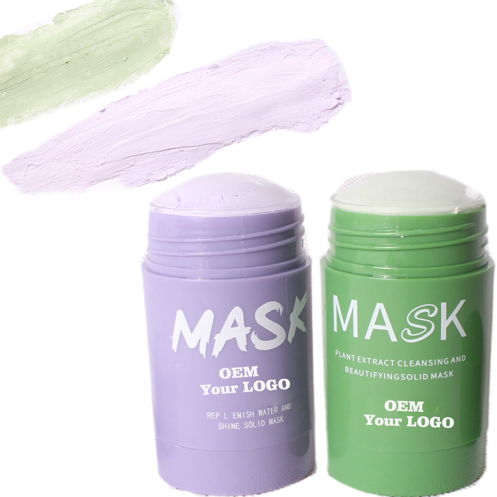 Detox Facial Mask Clay Cbd Private Label Clay Mask Poreless Deep Cleansing Deep Cleanse Green Pink Clay Face Mask Stick