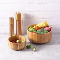 Woodsun Bol à Salade en Bois d'Acacia Petites Grandes Tailles Chine