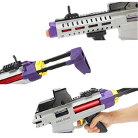 Lanceur de balles souples en alliage de nylon pour adultes, pistolet jouet pour garçons, modèle de pistolet mitrailleur
