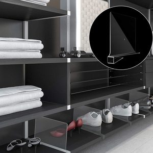Separadores de Plástico Acrílico para Estantes de Madera y Organizador de Ropa - Product Image 5
