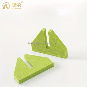 Matériaux écologiques Panneaux insonorisés décoratifs Organisateur de bureau en feutre non tissé personnalisé Diviseur de table facile à installer - Product Image 2
