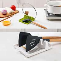 Support de cuillère en plastique, organisateur de cuisine pour fourchette, spatule, support de cuillère, support de rangement pour couverts, support de couvercle de pot
