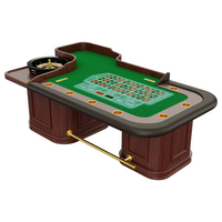 Table de jeu de roulette professionnelle de luxe en bois massif, style européen, sur mesure, pour bars, clubs et casinos – Vente en gros