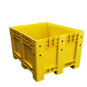 Stackable industrial folding turnover pallet box