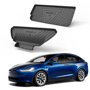 Tapis de coffre de voiture de haute qualité, accessoires d'intérieur de voiture pour <span class=keywords><strong>Tesla</strong></span> modèle X 2016-2019 Tpe tapis de voiture accessoires <span class=keywords><strong>Tesla</strong></span> - Product Image 1