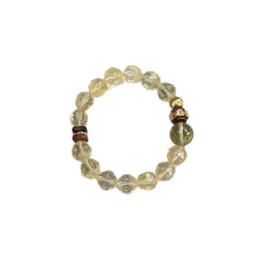 Pulsera de Cuentas de Cristal Amarillo Limón Natural Chino Novedoso con Efecto de Vibración y Tono Vibrante, Inspirada en Caperucita Roja - Product Image 5