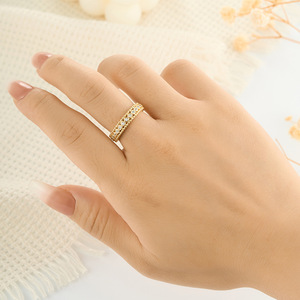Elegant Turquoise Openwork Ring Adjustable Index Finger Ring For Women Fashion Jewelry Gift - Product Image 2