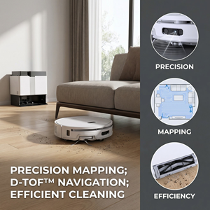Robot Vacuum Cleaner and <b>Mop</b> New Arrival Original with 20000pa Suction Base Station Smart <b>Cleaning</b> Robot - Product Image 2
