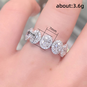 Anello a cinque cerchi per donna, design rotondo, accessorio da dito per uso quotidiano - Product Image 5