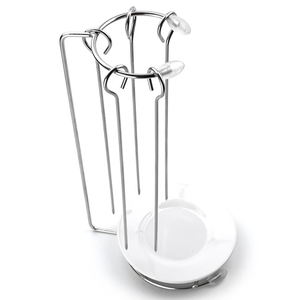 Soporte vertical de acero inoxidable para brochetas, soporte de mesa para brochetas de barbacoa, colgador de carne con plato - Product Image 4