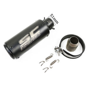 <span class=keywords><strong>Moto</strong></span> d'échappement de projet en acier inoxydable bon marché pour tuyaux d'échappement universels tout échappement noir pour vélos <span class=keywords><strong>silencieux</strong></span> - Product Image 1