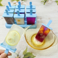 Vente chaude 9 cavités spirale crème glacée Popsicle Maker moule à dégagement facile avec outils de bâton