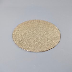 Base Redonda/Cuadrada para Pastel Sunshine de 4/6/8/10/12/14 Pulgadas, 13 mm de Grosor, Dorada/Plateada, para Exhibición de Postres y Repostería - Product Image 2