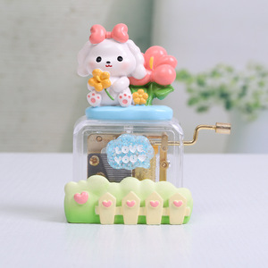 Yu Mo Cartoon Animal Hand-cranked <b>Music</b> <b>Box</b> Love You Gift for Girls - Product Image 3
