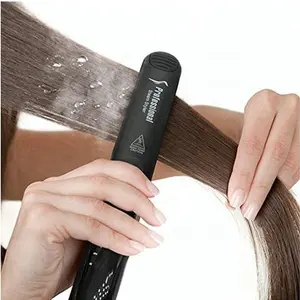 Professional Steam Hair Straightener Ceramic Coated Steam Brush You Hair Flat Iron Hiar Straightener Wtih Hair Treatment