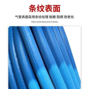 Tuyau en caoutchouc EPDM Wanzai de 100 mètres, double couche, 8 mm, haute pression, anti-explosion, pour oxygène et acétylène, résistant à une seule ligne - Product Image 2