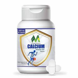 Comprimés de calcium, extrait végétal, force osseuse naturelle, santé des articulations, soutien immunitaire, bien-être général, formule nutritionnelle quotidienne - Product Image 1