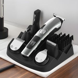 Set de Cortapelos Eléctrico Multifuncional Transfronterizo con Pantalla Digital y Tijeras de Peluquería de Acero Inoxidable Especial Falang - Product Image 2