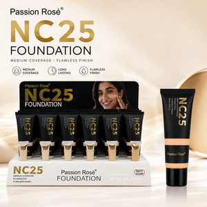 Base de Maquillaje Líquida de Cobertura Media NC25 de Marca Personalizada para Línea Cosmética Profesional B2B, Suministro de Fábrica - Product Image 1