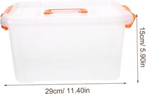 Stackable Rectangle Injection Molded PP <b>Plastic</b> Storage Box with Durable Lid Eco-Friendly 8L-60L Capacity for Home Use - Product Image 4