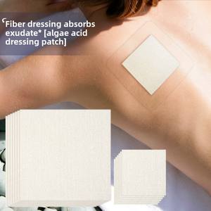 Drukpijn Patch Uit Één Stuk Verpakking Vierkant 5X5Cm Vezel Type Algen Zuur Dressing Patch Wond Rustgevende Druk Ulcus - Product Image 2