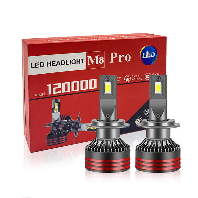 M8 Pro 140W High Power Car LED Headlight Bulb H4 Led Headlight 9005 9006 H11 H7 Headlight Bulb 6000k Car Led Lights Interior