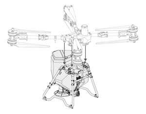 อุปกรณ์เสริมระบบกระจายสารสำหรับโดรนเกษตร T100 อะไหล่สำหรับการฉีดพ่นปุ๋ยและกระจายเมล็ดพันธุ์ - Product Image 4
