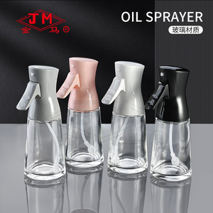 Rociador de aceite Jm de 180 ml, de vidrio apto para alimentos, con botón de presión para parrilla y freidora de aire. - Product Image 5