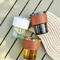 Gobelets en verre imprimés en gros, tasses cadeaux souvenirs, petits objets promotionnels, mugs à eau avec paille, verres à double ouverture pour le marché Internet