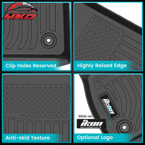 Fits For Chevy Traverse GMC Acadia Buick Enclave 2024-2026 W/7 Seats <b>TPE</b> Floor Mats 3D Molded Waterproof - Product Image 3