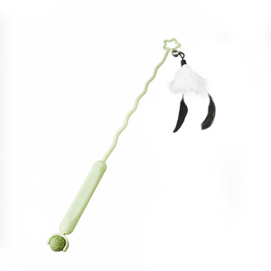 Giocattolo per Gatti PKY Strange Flower in Metallo e Plastica con Campanello e Piume, 65 o 50cm - Vendita Diretta dal Produttore - Product Image 6