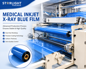Film radiographique médical à jet d'encre bleu, base PET, film d'impression sèche haute résolution pour radiologie, 210 microns, imperméable - Product Image 2